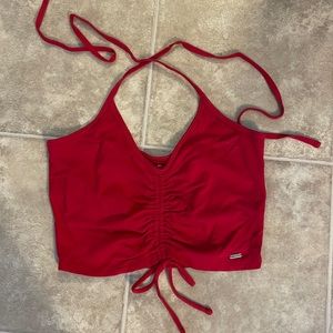 Hollister Red Crop Top